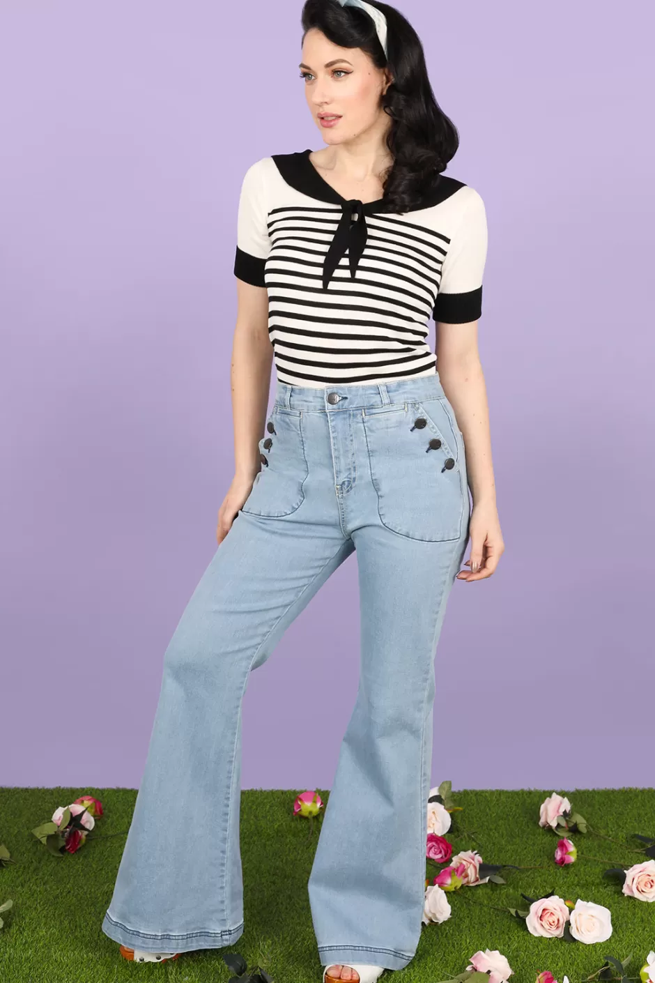 Hell Bunny Popsoda | Women Trousers & Shorts | Denim